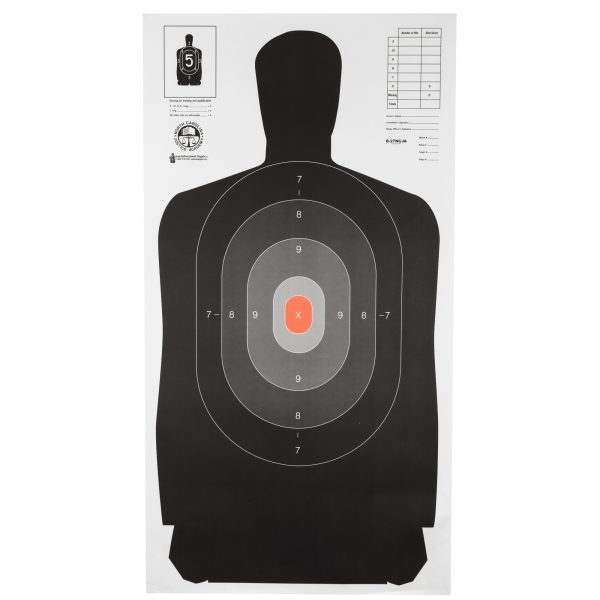 Action Target B-27NCJA Paper Targets - 100 Pack